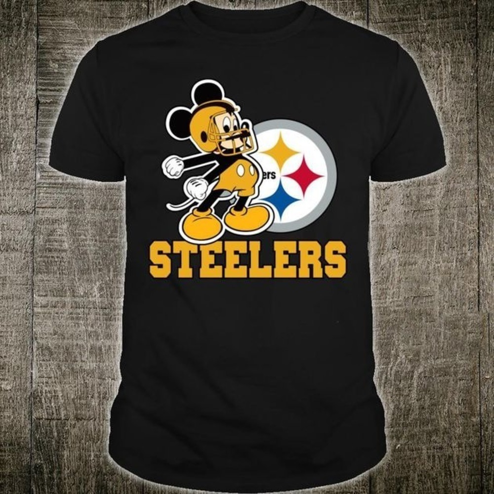 Nfl Pittsburgh Steelers Disney Mickey Football Tshirt